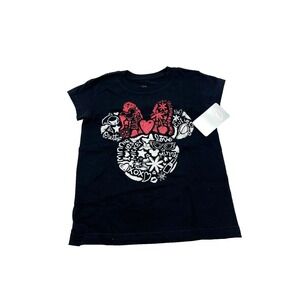 Disney Store Minnie Mouse Girls T-Shirt Glitter Size XS (4) New